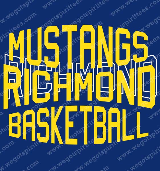 Richmond, mustangs, Basketball T shirt idea, Basketball T Shirt 430, Basketball T Shirt, Custom T Shirt fort worth Texas, Texas, Basketball T Shirt design, Club and Sports Tees