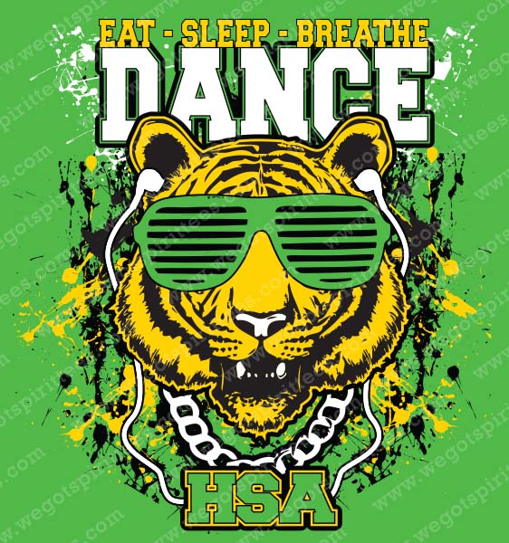 tiger, dance, eat, sleep, breathe,Cheer T Shirt 487, custom t shirt fort worth Texas, Cheer t shirt, texas, Cheer t shirt design, Club and Sports tees
