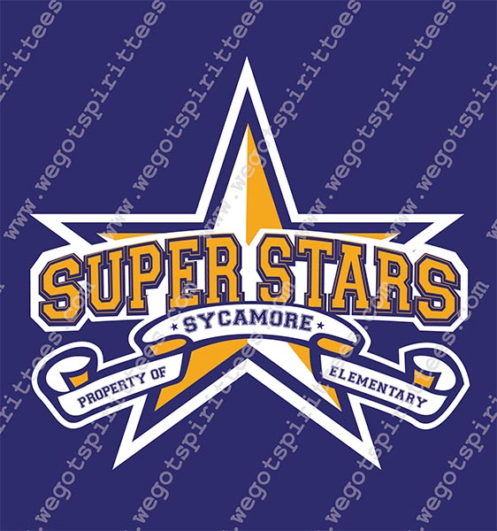 Sycamore, All Star, Elementary Spirit T Shirt 240, Elementary Spirit T shirt idea, Elementary Spirit, Elementary Spirit T Shirt, Custom T Shirt fort worth texas, Texas, Elementary Spirit T Shirt design, Elementary Tees