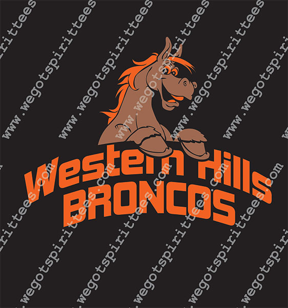 Western Hills Broncos, Bronco, Horse,