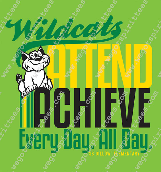 Dillow Elementary, Wildcats, Cat, Elementary Spirit T Shirt 320, Elementary Spirit T shirt idea, Elementary Spirit, Elementary Spirit T Shirt, Custom T Shirt fort worth texas, Texas, Elementary Spirit T Shirt design, Elementary Tees