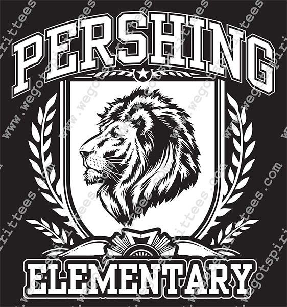Pershing Elementary, Lion, Elementary Spirit T Shirt 327, Elementary Spirit T shirt idea, Elementary Spirit, Elementary Spirit T Shirt, Custom T Shirt fort worth texas, Texas, Elementary Spirit T Shirt design, Elementary Tees