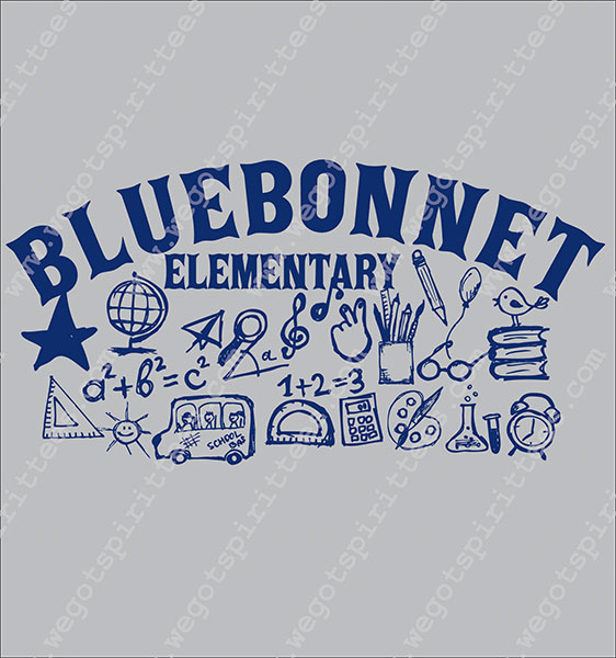 Blue Bonett Elementary, Elementary Spirit T Shirt 399, Elementary Spirit T shirt idea, Elementary Spirit, Elementary Spirit T Shirt, Custom T Shirt fort worth texas, Texas, Elementary Spirit T Shirt design, Elementary Tees