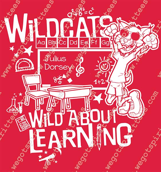 Wildcat, cat, Elementary Spirit T Shirt 455, Elementary Spirit T shirt idea, Elementary Spirit, Elementary Spirit T Shirt, Custom T Shirt fort worth texas, Texas, Elementary Spirit T Shirt design, Elementary Tees