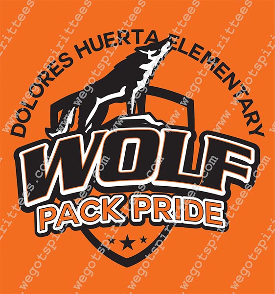 Dolores Huerta Elementary, Wolf, Elementary Spirit T Shirt 498, Elementary Spirit T shirt idea, Elementary Spirit, Elementary Spirit T Shirt, Custom T Shirt fort worth texas, Texas, FElementary Spirit T Shirt design, Elementary Tees