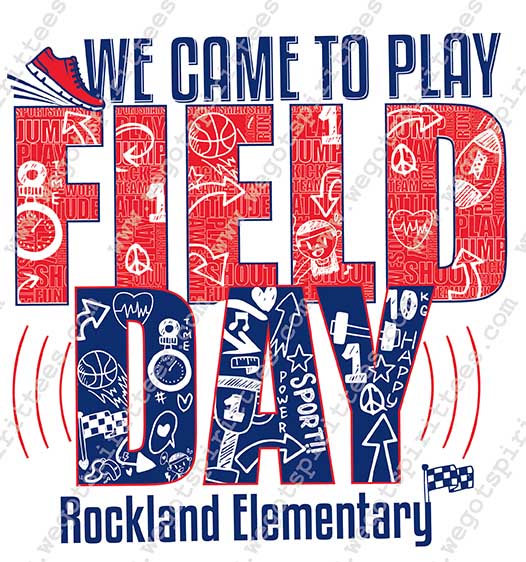 Rockland Elementary, Field Day T shirt idea, Field Day, Field Day T Shirt 244, Field Day T Shirt, Custom T Shirt fort worth texas, Texas, Field Day T Shirt design, Elementary Tees