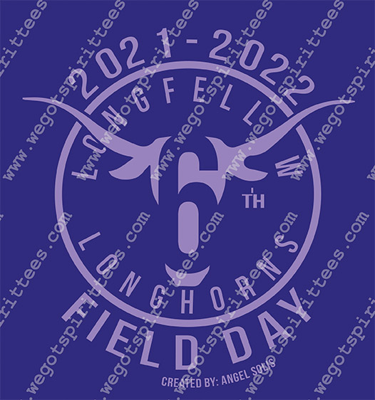 Horns, Bull, Field Day T shirt idea, Field Day, Field Day T Shirt 291, Field Day T Shirt, Custom T Shirt fort worth texas, Texas, Field Day T Shirt design, Elementary Tees