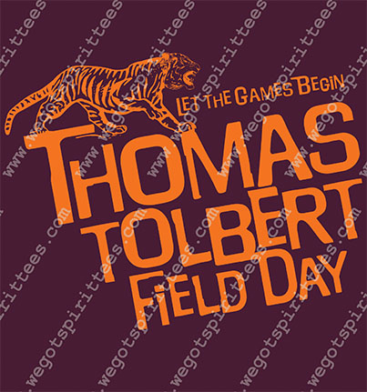 Thomas Tolbert, Tiger, Field Day T shirt idea, Field Day, Field Day T Shirt 404, Field Day T Shirt, Custom T Shirt fort worth texas, Texas, Field Day T Shirt design, Elementary Tees