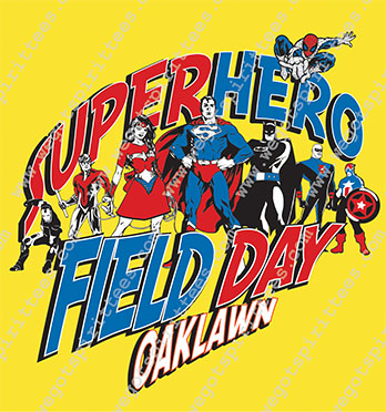 Oaklawn Elementary, Superhero,Field Day T shirt idea, Field Day, Field Day T Shirt 451, Field Day T Shirt, Custom T Shirt fort worth texas, Texas, Field Day T Shirt design, Elementary Tees