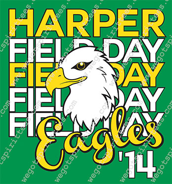 Harper Elementary, Eagle, Field Day T shirt idea, Field Day, Field Day T Shirt 481, Field Day T Shirt, Custom T Shirt fort worth texas, Texas, Field Day T Shirt design, Elementary Tees