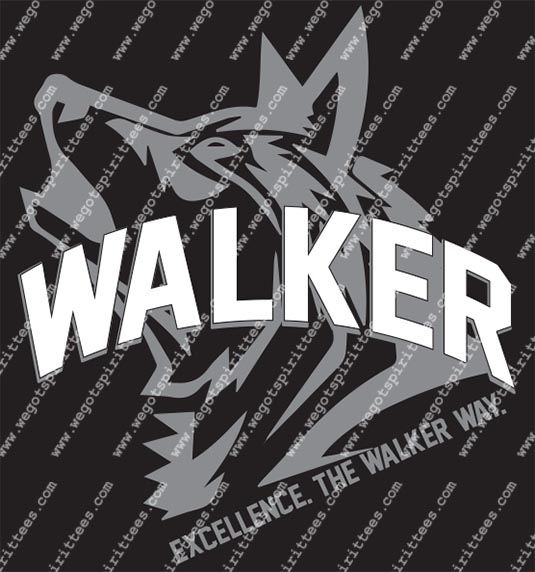 Walker Middle School, Wolf, Middle and High School T Shirt 280, Middle and High School T shirt idea, Middle and High School,Middle and High School T Shirt, Custom T Shirt fort worth texas, Texas, Middle and High School T Shirt design, Secondary Tees