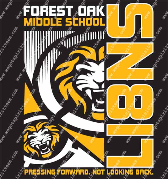 Forest oak Middle School, Lion, Middle and High School T Shirt 331, Middle and High School T shirt idea, Middle and High School,Middle and High School T Shirt, Custom T Shirt fort worth texas, Texas, Middle and High School T Shirt design, Secondary Tees