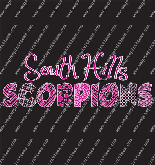 South Hills High School, Scorpion, Middle and High School T Shirt 332, Middle and High School T shirt idea, Middle and High School,Middle and High School T Shirt, Custom T Shirt fort worth texas, Texas, Middle and High School T Shirt design, Secondary Tees