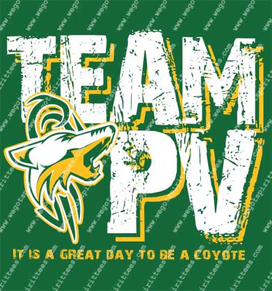 Coyote, PV Team, Middle and High School T Shirt 351, Middle and High School T shirt idea, Middle and High School,Middle and High School T Shirt, Custom T Shirt fort worth texas, Texas, Middle and High School T Shirt design, Secondary Tees