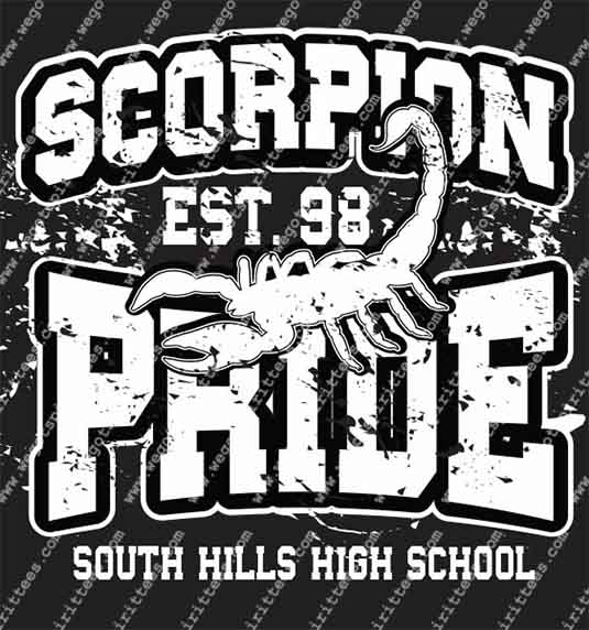 South Hills High School, Scorpion, Middle and High School T Shirt 360, Middle and High School T shirt idea, Middle and High School,Middle and High School T Shirt, Custom T Shirt fort worth texas, Texas, Middle and High School T Shirt design, Secondary Tees