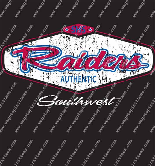 Southwest Raiders, Middle and High School T Shirt 374, Middle and High School T shirt idea, Middle and High School,Middle and High School T Shirt, Custom T Shirt fort worth texas, Texas, Middle and High School T Shirt design, Secondary Tees
