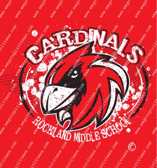Rockland Middle School, Cardinal, Middle and High School T Shirt 452, Middle and High School T shirt idea, Middle and High School,Middle and High School T Shirt, Custom T Shirt fort worth texas, Texas, Middle and High School T Shirt design, Secondary Tees