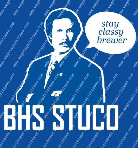 Brewer, Classy, Stuco, Stuco t shirt idea, Student Council T Shirt 477, Student Council, custom t shirt fort worth Texas, texas, Student Council t shirt design, Secondary tees