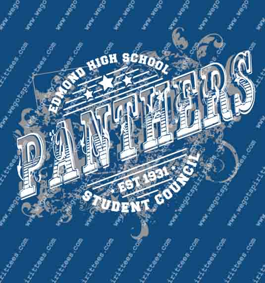 Panthers, Stuco, Stuco t shirt idea, Student Council T Shirt 498, Student Council, custom t shirt fort worth Texas, texas, Student Council t shirt design, Secondary tees