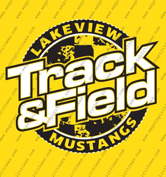 Mustangs, lakeview, Track t shirt idea, Track T Shirt 467, Track T Shirt, custom t shirt fort worth Texas, texas, Track T Shirt design, Secondary tees