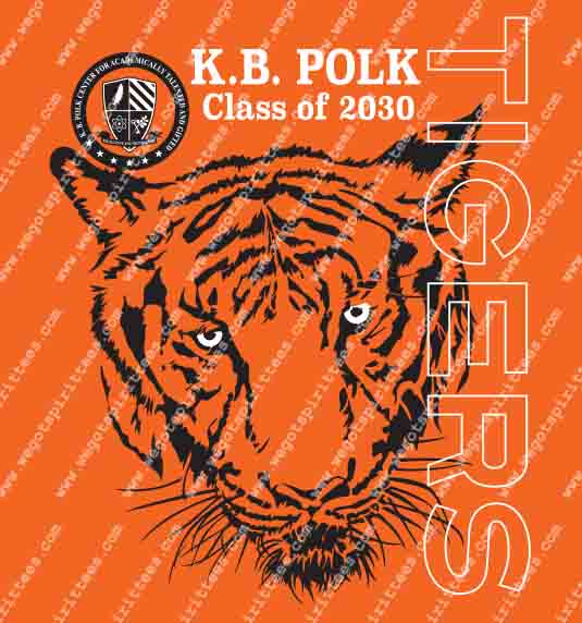 Polk, Tiger, Class of 2030,Elementary Class of T Shirt 480, Elementary Class of T shirt idea, Elementary Class, Elementary Class of T Shirt, Custom T Shirt fort worth texas, Texas, Elementary Class of T Shirt design, Elementary Tees