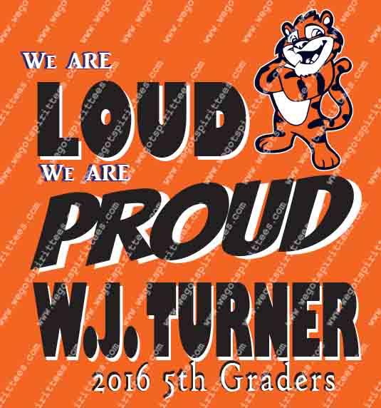 Tiger, Turner, Elementary Class of T Shirt 483, Elementary Class of T shirt idea, Elementary Class, Elementary Class of T Shirt, Custom T Shirt fort worth texas, Texas, Elementary Class of T Shirt design, Elementary Tees