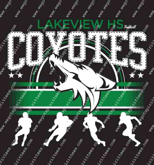 Lakeview Coyotes, Football T Shirt 487, Football T shirt idea, Football , Football T Shirt, Custom T Shirt fort worth texas, Texas, Football T Shirt design, Club and Sports Tees