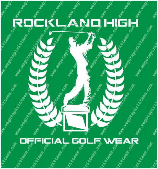 Golf Wear, Rockland High, Golf T Shirt 486, Golf T shirt idea, Golf, Golf T Shirt, Custom T Shirt fort worth texas, Texas, Golf T Shirt design, Club and Sports Tees