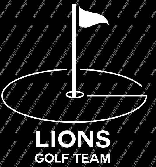 Golf Team, Lion, Golf T Shirt 499, Golf T shirt idea, Golf, Golf T Shirt, Custom T Shirt fort worth texas, Texas, Golf T Shirt design, Club and Sports Tees