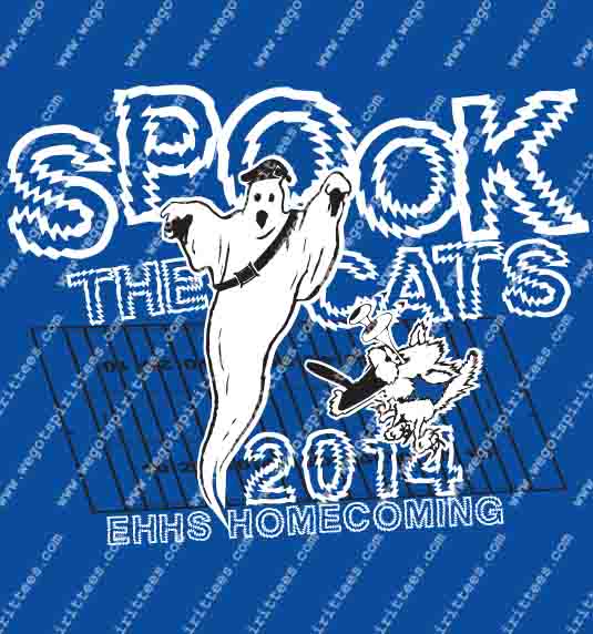 Cat,Spook, SHHS, Homecoming T Shirt 489, Homecoming T shirt idea, Homecoming, Homecoming T Shirt, Custom T Shirt fort worth texas, Texas, Homecoming T Shirt design, Club and Sports Tees