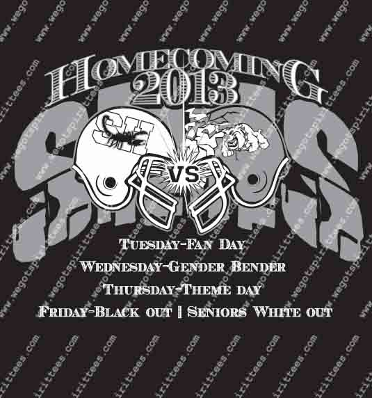 SHHS, Homecoming T Shirt 491, Homecoming T shirt idea, Homecoming, Homecoming T Shirt, Custom T Shirt fort worth texas, Texas, Homecoming T Shirt design, Club and Sports Tees