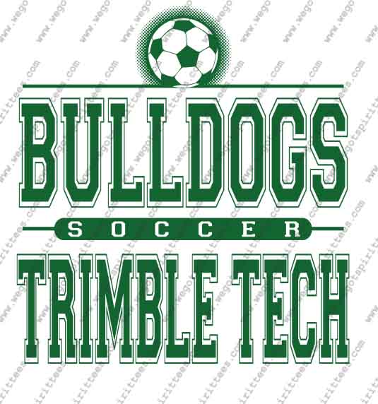 Trimble Tech, Bulldog, Dog, Soccer T Shirt 484, Soccer T shirt idea, Soccer, Soccer T Shirt, Custom T Shirt fort worth texas, Texas, Soccer T Shirt design, Club and Sports Tees