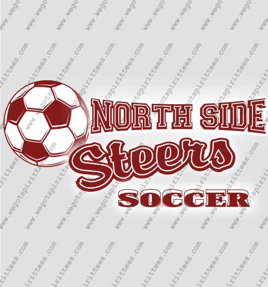 North Side, Steers, Soccer T Shirt 485, Soccer T shirt idea, Soccer, Soccer T Shirt, Custom T Shirt fort worth texas, Texas, Soccer T Shirt design, Club and Sports Tees
