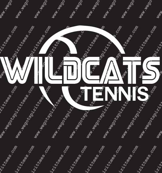 Wildcats, Cta, Tennis T Shirt 494, Tennis T shirt idea, Tennis , Tennis T Shirt, Custom T Shirt fort worth texas, Texas, Tennis T Shirt design, Club and Sports Tees