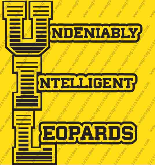 undeniable, Intelligent, Leopard, UIL T Shirt 476, UIL T shirt idea, UIL, NJHS T Shirt, Custom T Shirt fort worth texas, Texas, UIL T Shirt design, Club and Sports Tees