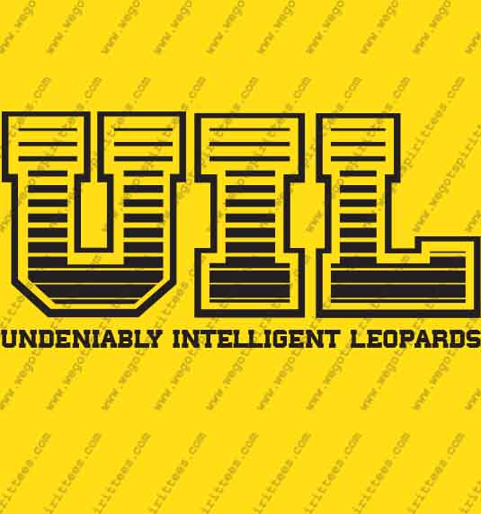 Undeniable, Intelligent, Leopard, UIL T Shirt 485, UIL T shirt idea, UIL, NJHS T Shirt, Custom T Shirt fort worth texas, Texas, UIL T Shirt design, Club and Sports Tees