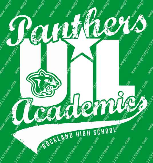 Rockland High School, Panthers, Acdemics, UIL T Shirt 495, UIL T shirt idea, UIL, NJHS T Shirt, Custom T Shirt fort worth texas, Texas, UIL T Shirt design, Club and Sports Tees