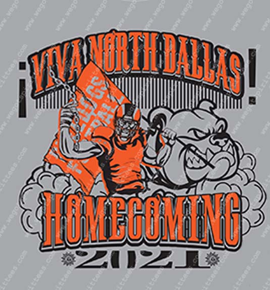 Homecoming T Shirt 501, Dog, Man, North Dallas, Homcoming, Club and Sports T shirts, Texas