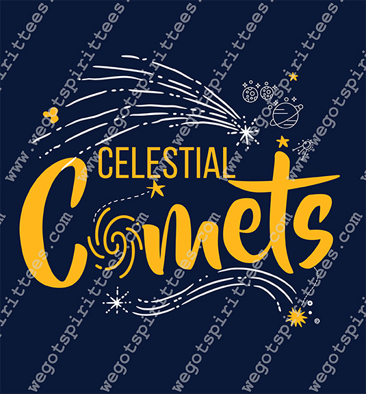 Custom t shirt fort worth Texas, Elementary School Tees, Elementary T Shirt, Elementary T Shirt design, Elementary tees, Texas, Elementary T Shirt idea, Elementary T Shirt 661,comets, Celestial
