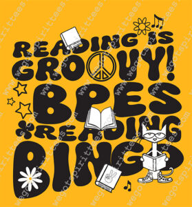 Custom t shirt fort worth Texas, Elementary tees, Reading T Shirt, Reading T Shirt design, Reading T shirt idea, Texas, Reading T Shirt 551, Reading is Groovy, BPES Reading Bingo, book, shoe, cat