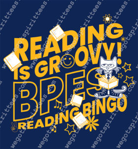 Custom t shirt fort worth Texas, Elementary tees, Reading T Shirt, Reading T Shirt design, Reading T shirt idea, Texas, Reading T Shirt 552, BPES Reading Bingo, BPES, Bingo, Cat, book