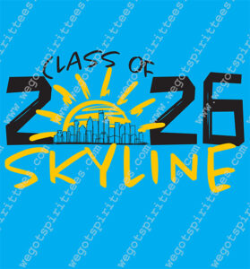 Senior T Shirt idea, Senior T Shirt, Senior T Shirt, Custom T Shirt fort worth texas, Texas, Senior T Shirt design, Senior Tees, Secondary Tees, Senior T Shirt 560, Skyline, Class of 2026