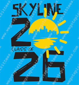 Senior T Shirt idea, Senior T Shirt, Senior T Shirt, Custom T Shirt fort worth texas, Texas, Senior T Shirt design, Senior Tees, Secondary Tees, Senior T Shirt 562, Skyline , sun, class of 2026