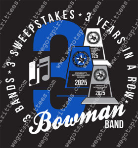 Custom t shirt fort worth Texas, Texas, UIL, UIL T Shirt design, UIL T shirt idea, UIL T Shirt 512, Bowman Band, University Interschlostic League, Star